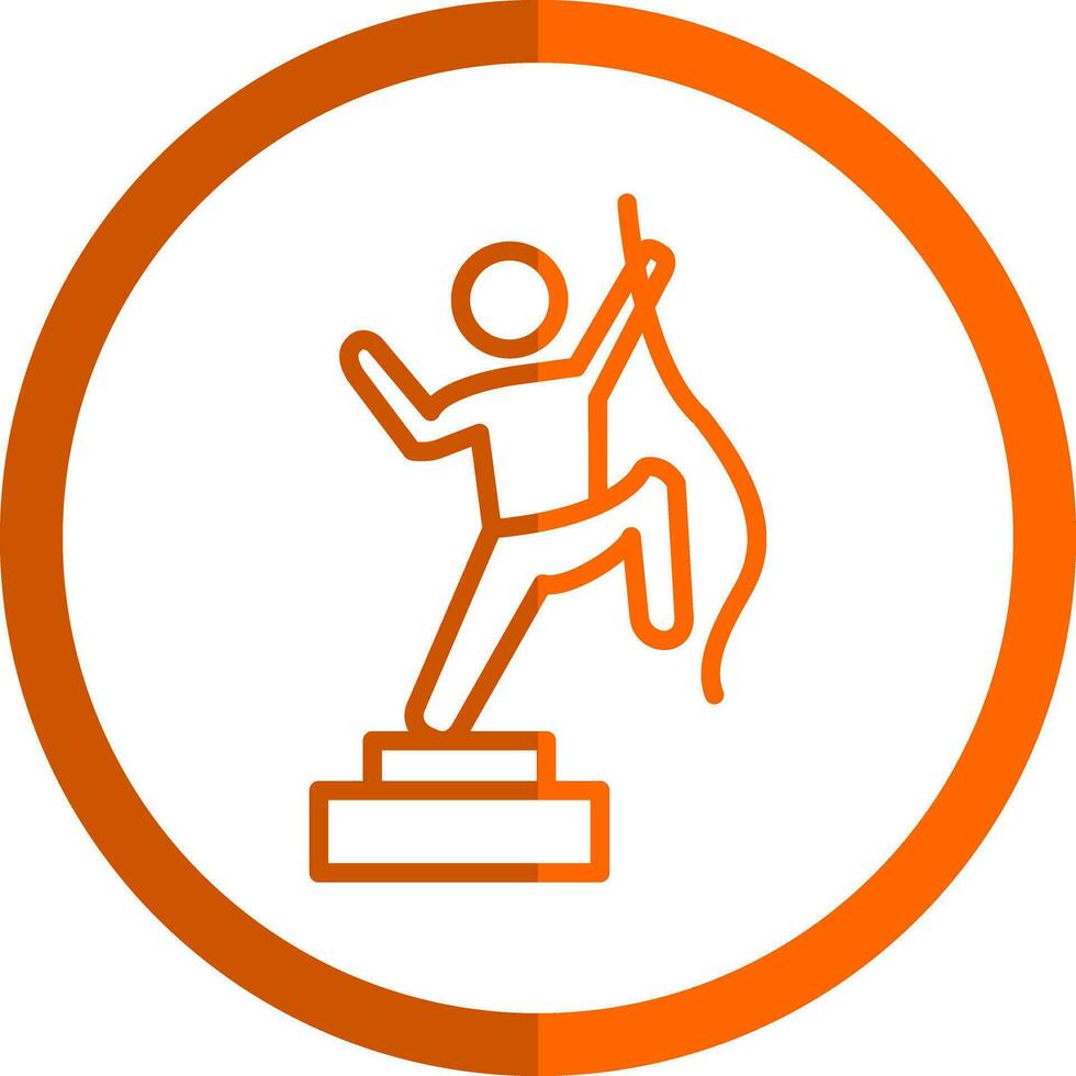 Climbing Vector Icon Design