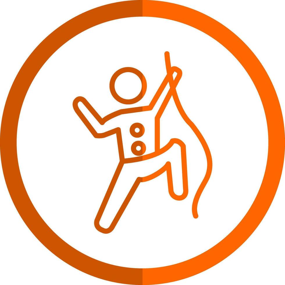 Climbing Vector Icon Design