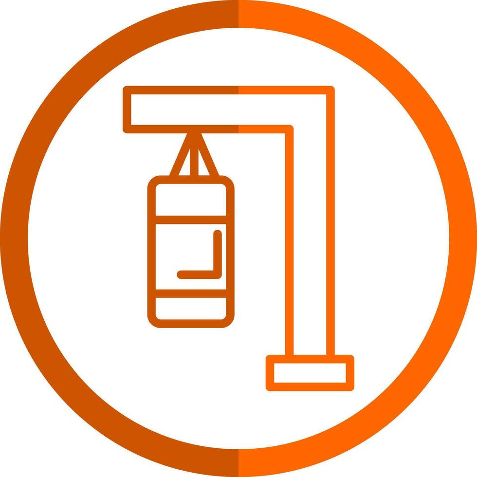 Punching bag Vector Icon Design