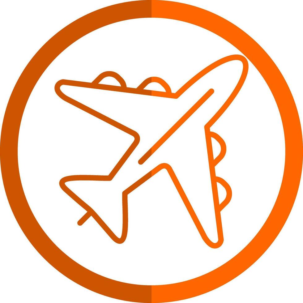 Airplane Vector Icon Design