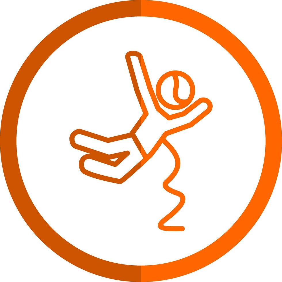 Base jumping Vector Icon Design