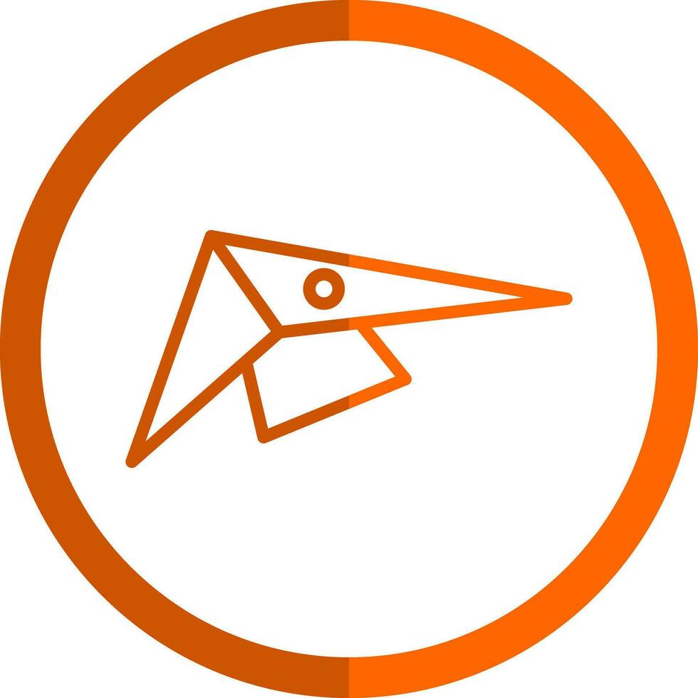 Hang gliding Vector Icon Design