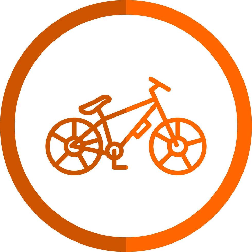 diseño de icono de vector de bicicleta de montaña