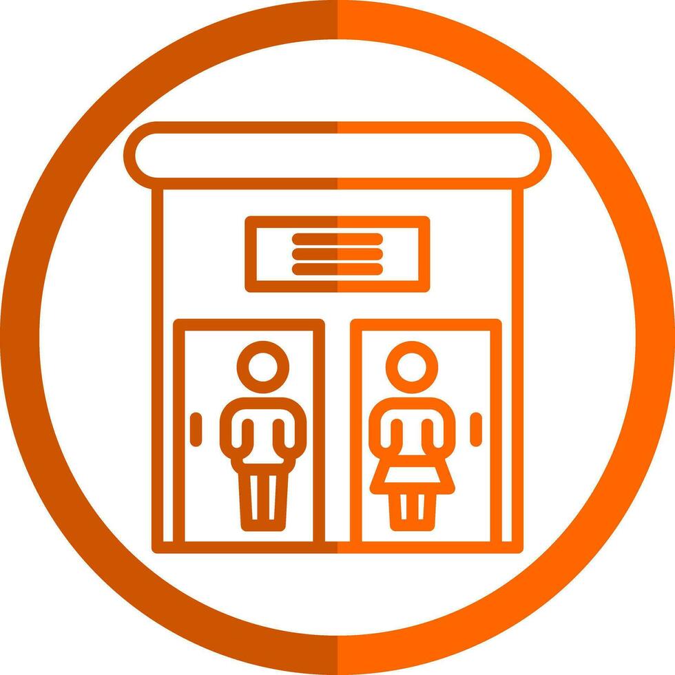 Public toilet Vector Icon Design