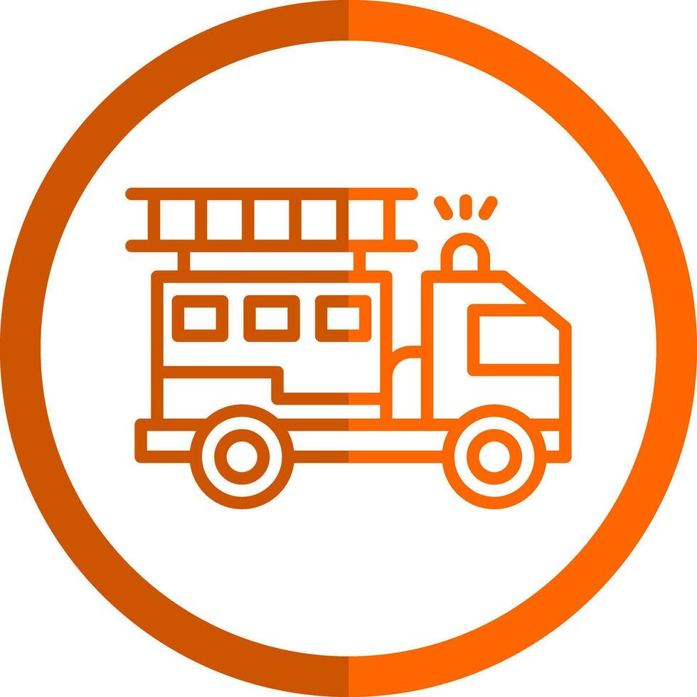 Firetruck Vector Icon Design