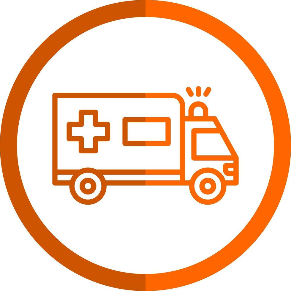 Ambulance Vector Icon Design