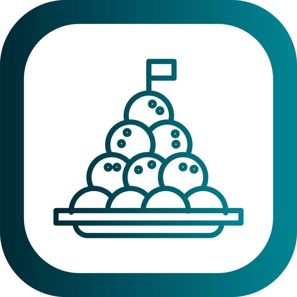 Bitterballen Vector Icon Design