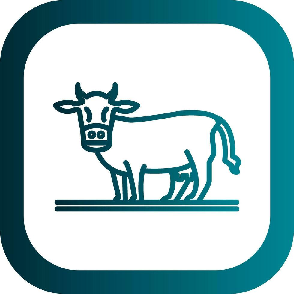 Cow Vector Icon Design