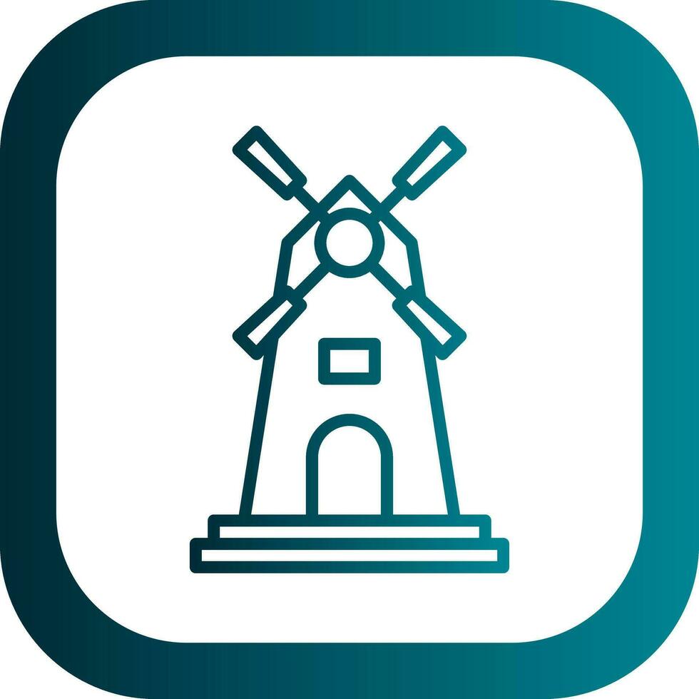 Windmill Vector Icon Design