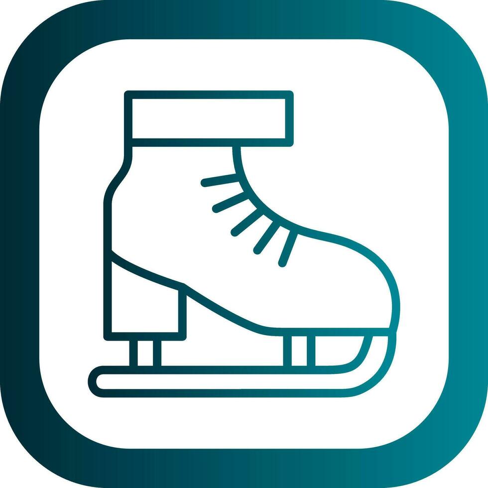 Ice skate Vector Icon Design