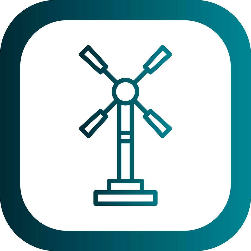 Windmill Vector Icon Design