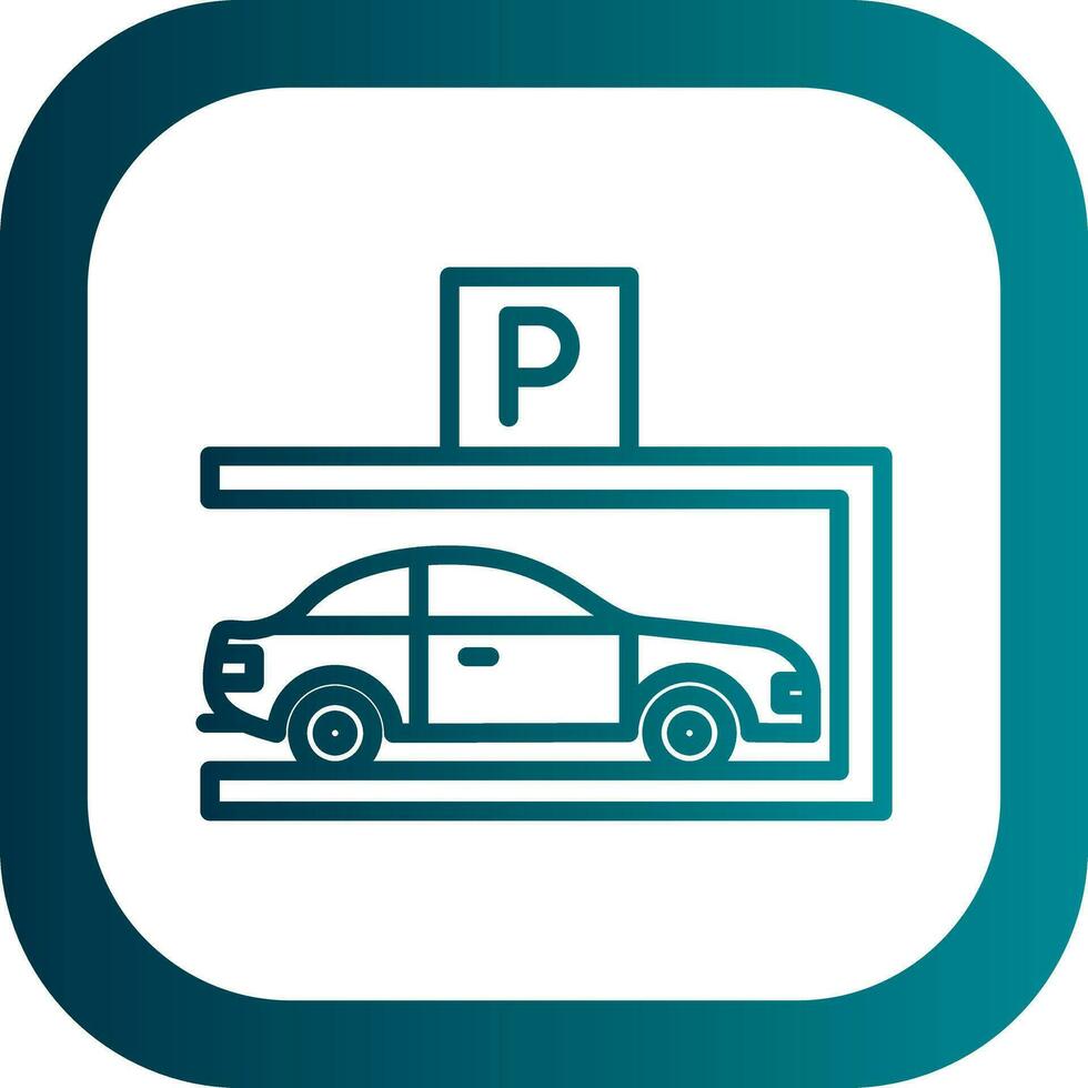 diseño de icono de vector de estacionamiento