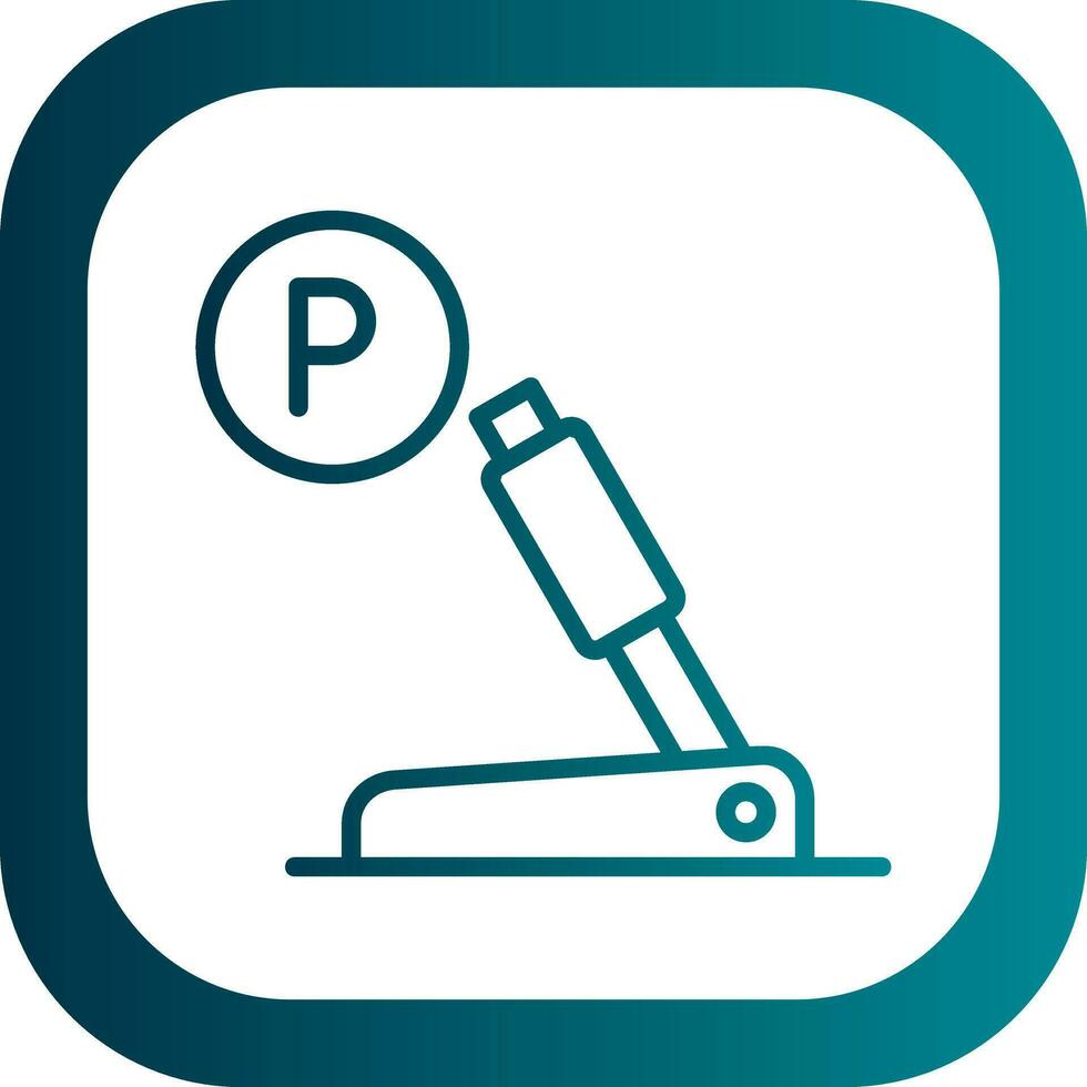 Parking brake Vector Icon Design