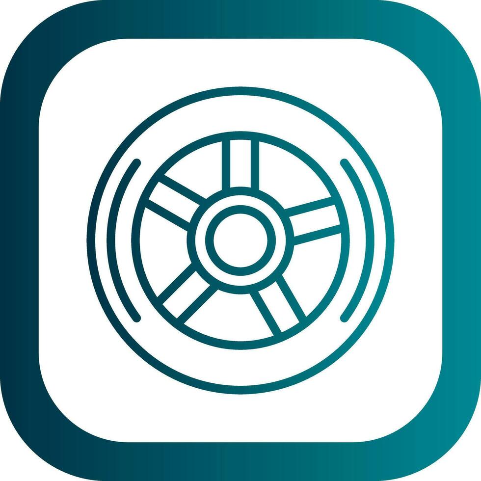 Wheel Vector Icon Design