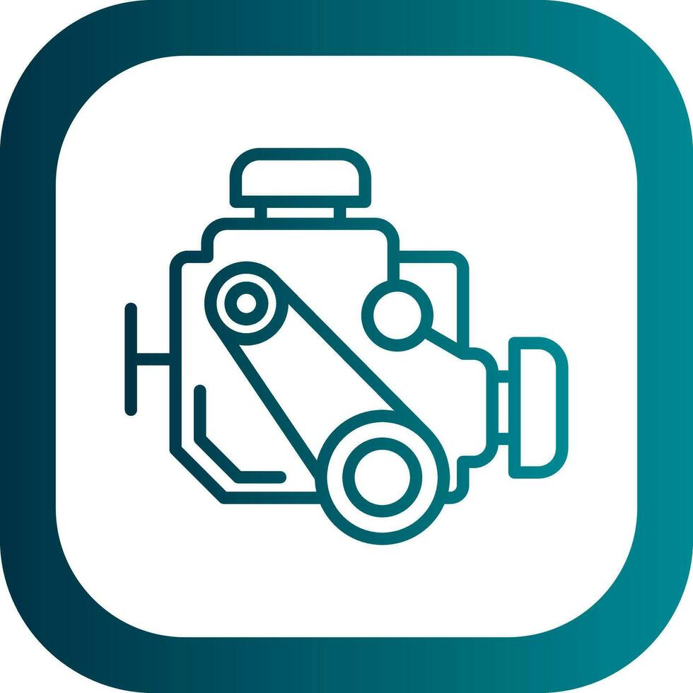 Car engine Vector Icon Design