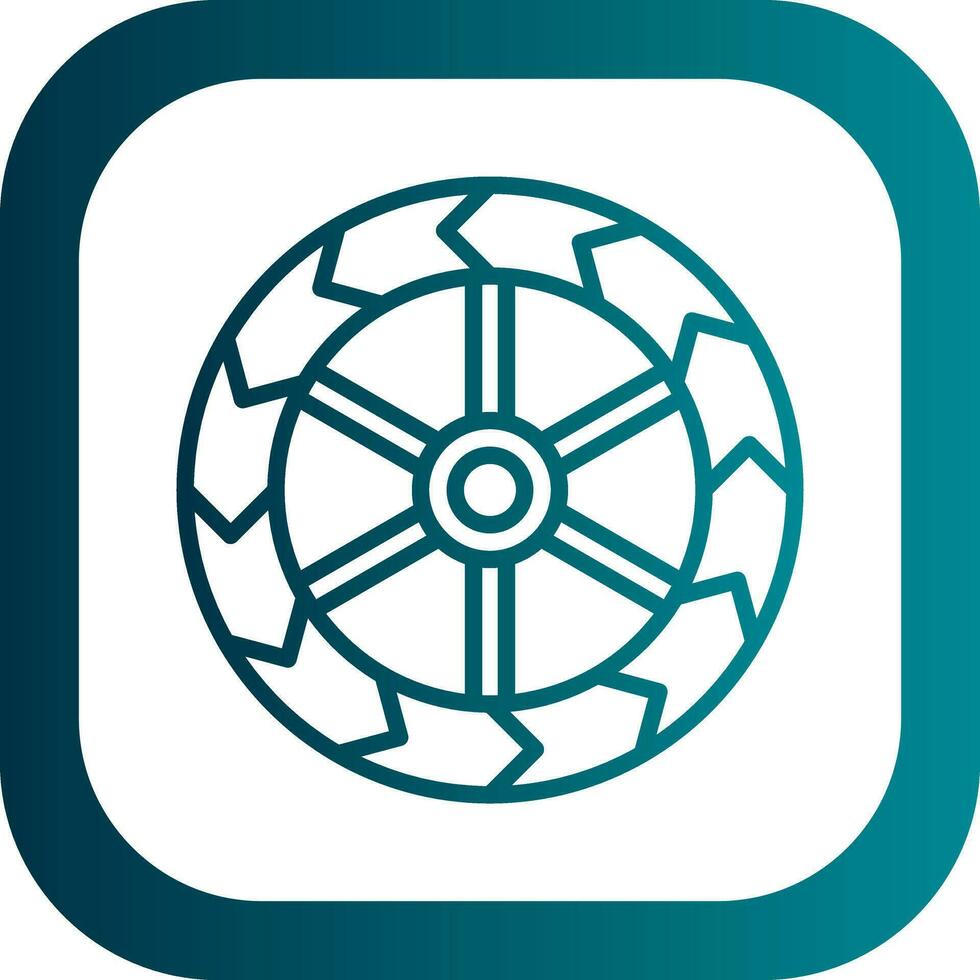 Wheels Vector Icon Design