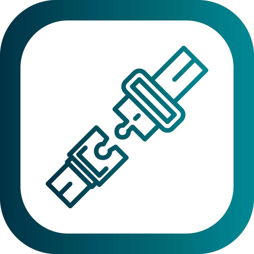 Seatbelt Vector Icon Design