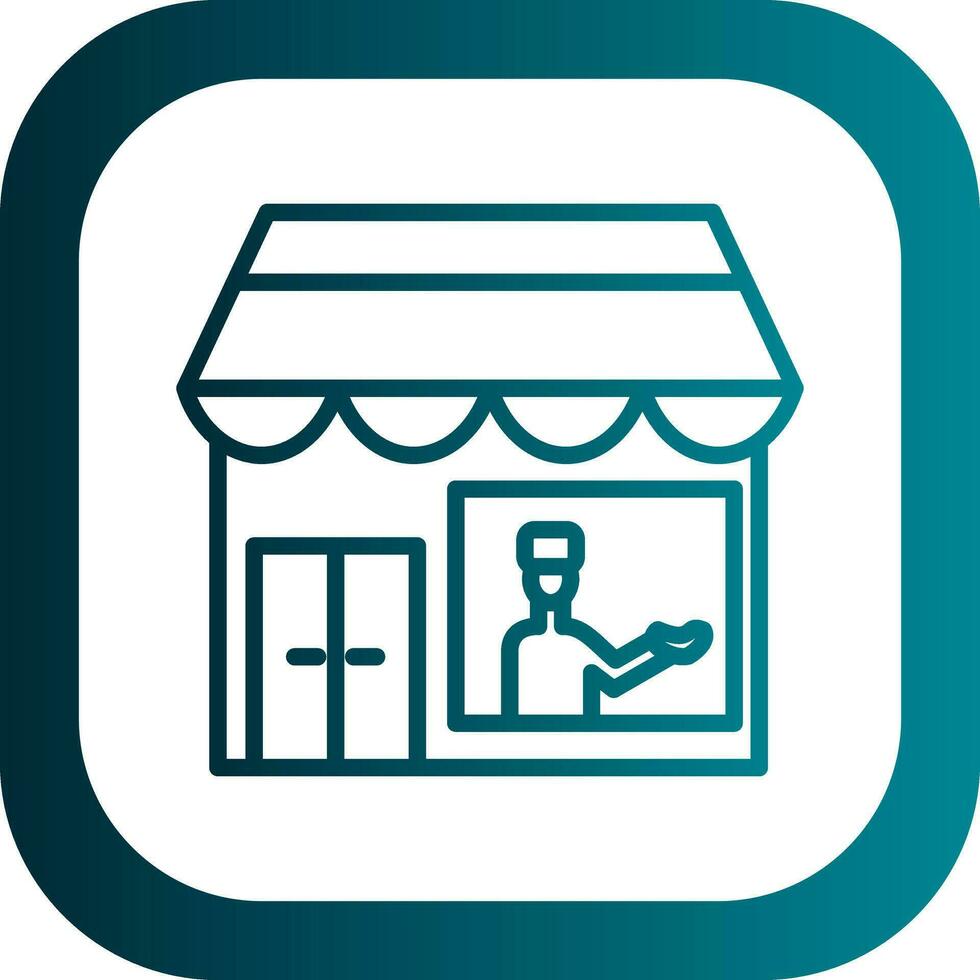 Shopkeeper Vector Icon Design