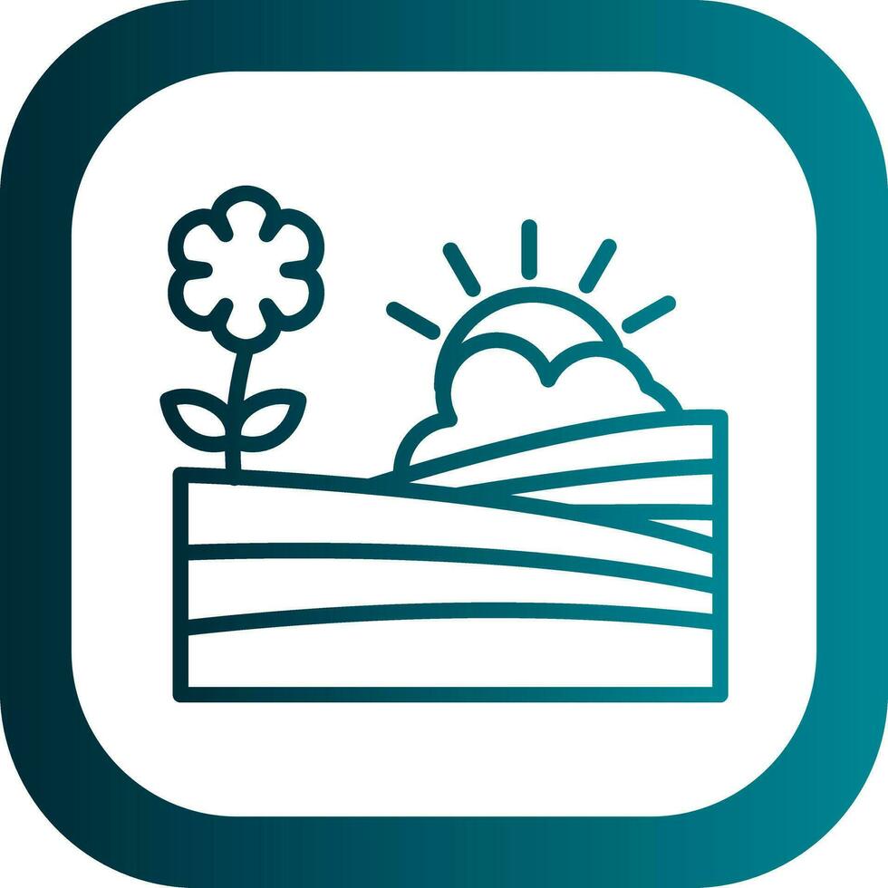Field Vector Icon Design