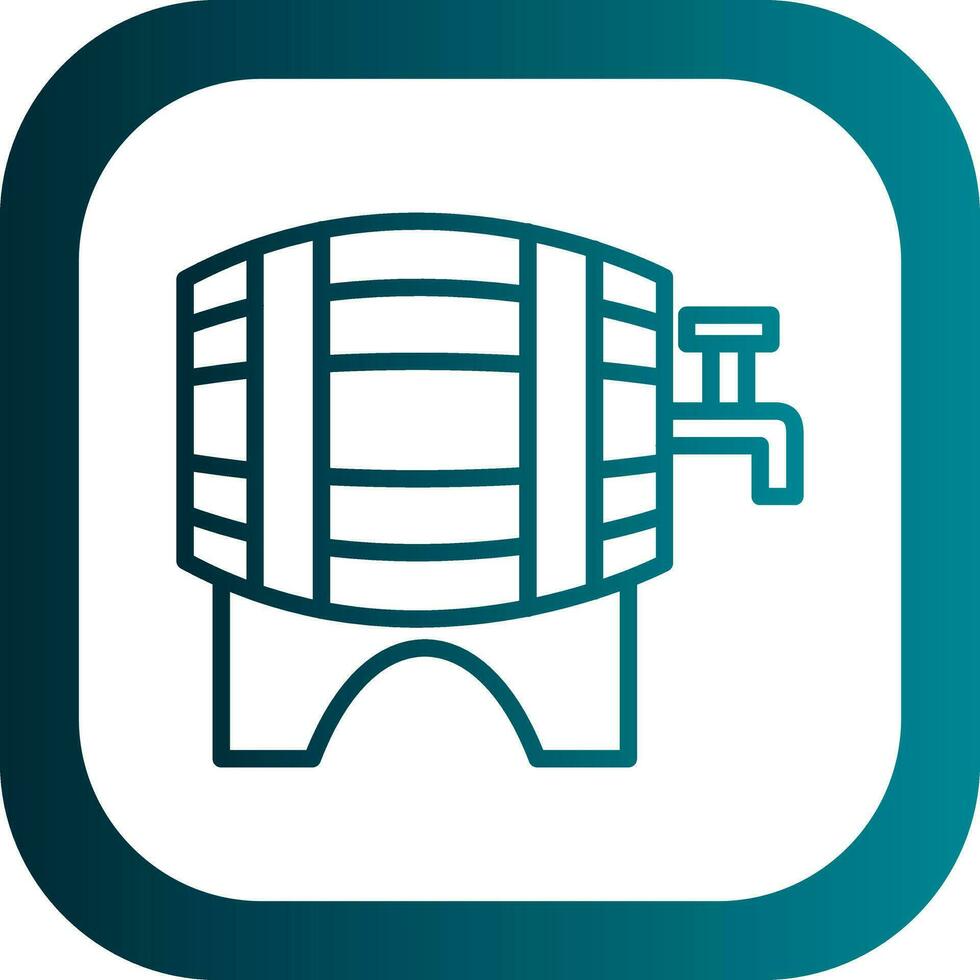 Beer keg Vector Icon Design