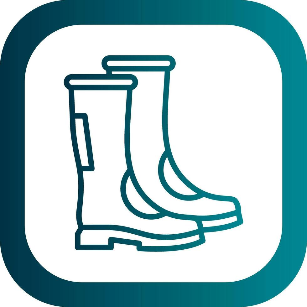 diseño de icono de vector de botas