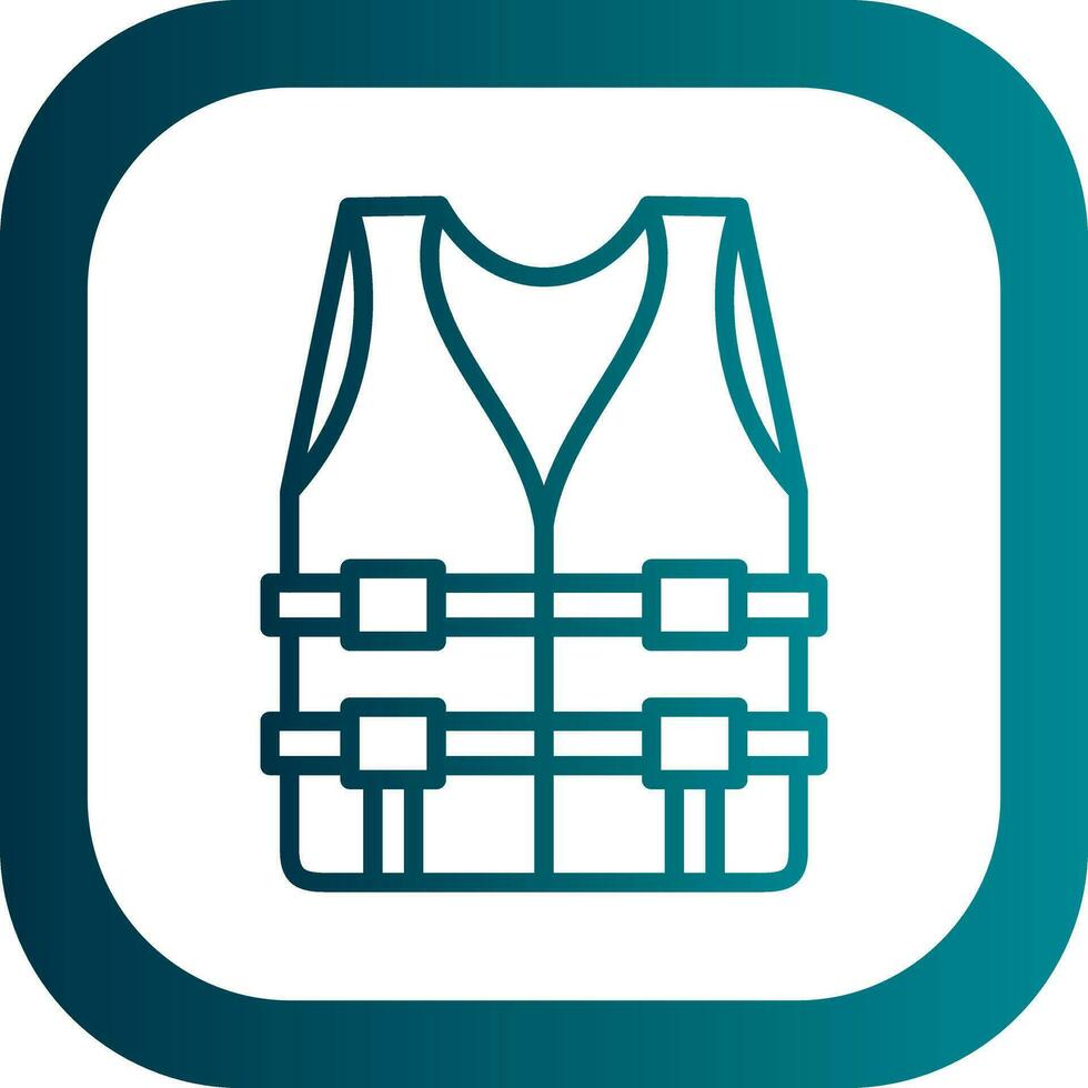 Life jacket Vector Icon Design