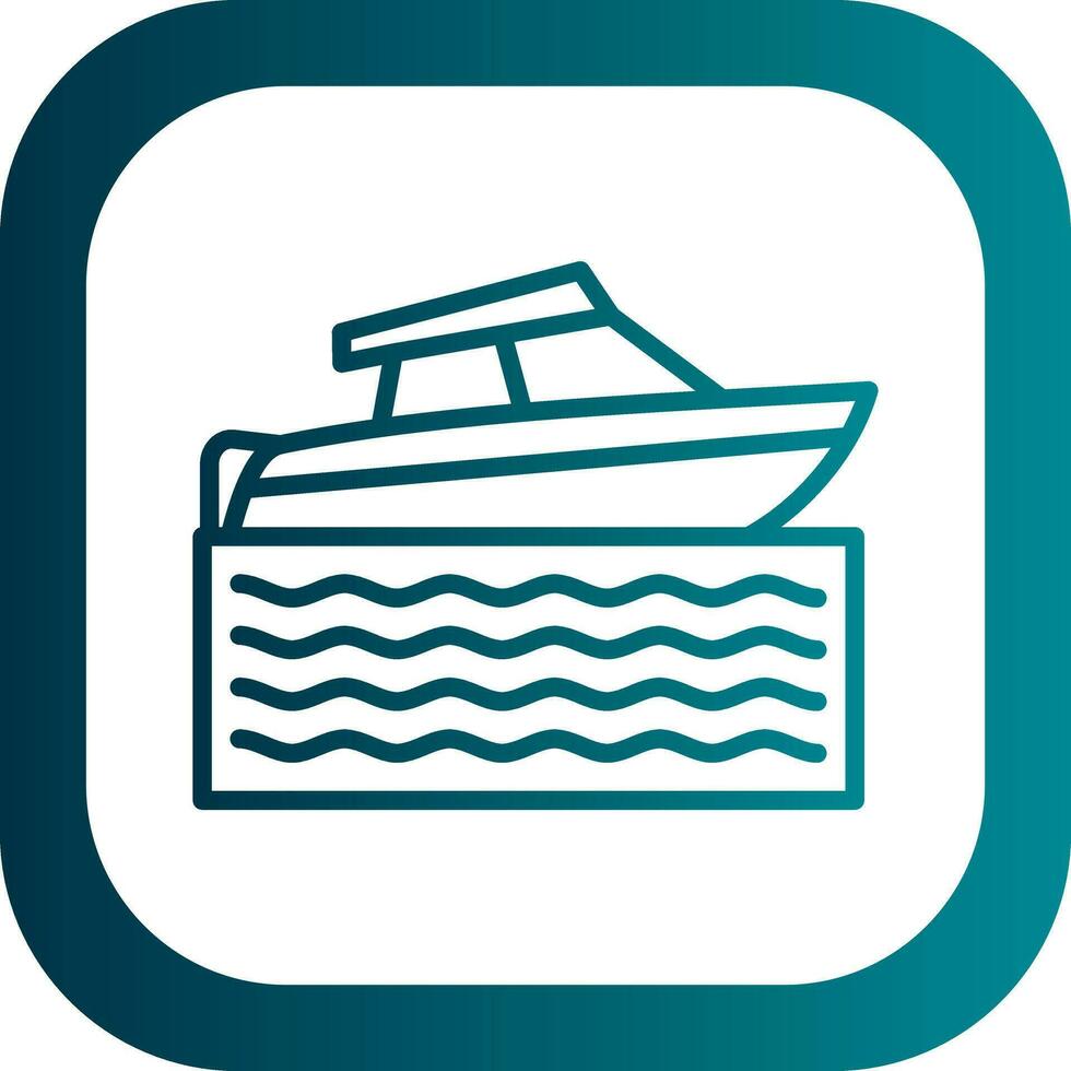 Speed boat Vector Icon Design