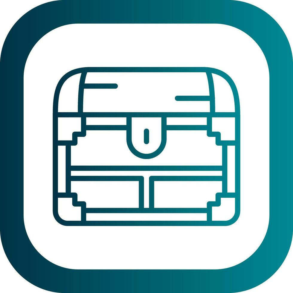 Treasure chest Vector Icon Design