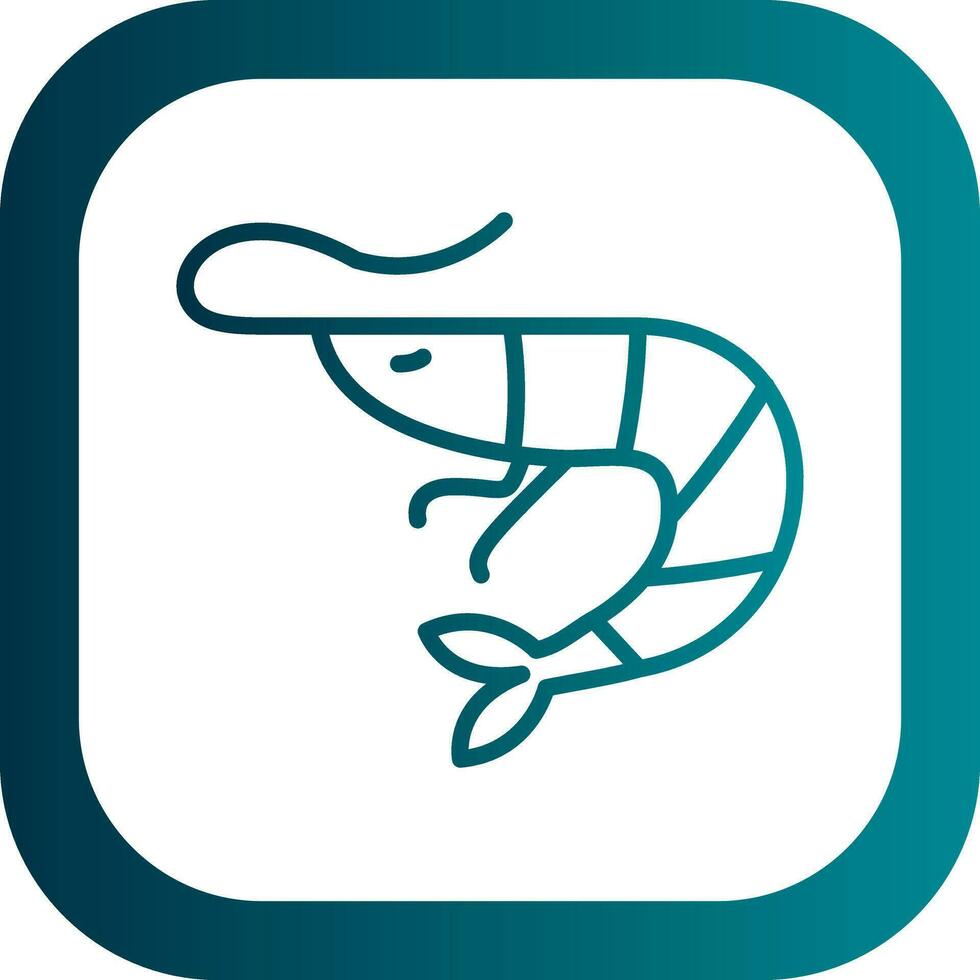 Shrimp Vector Icon Design