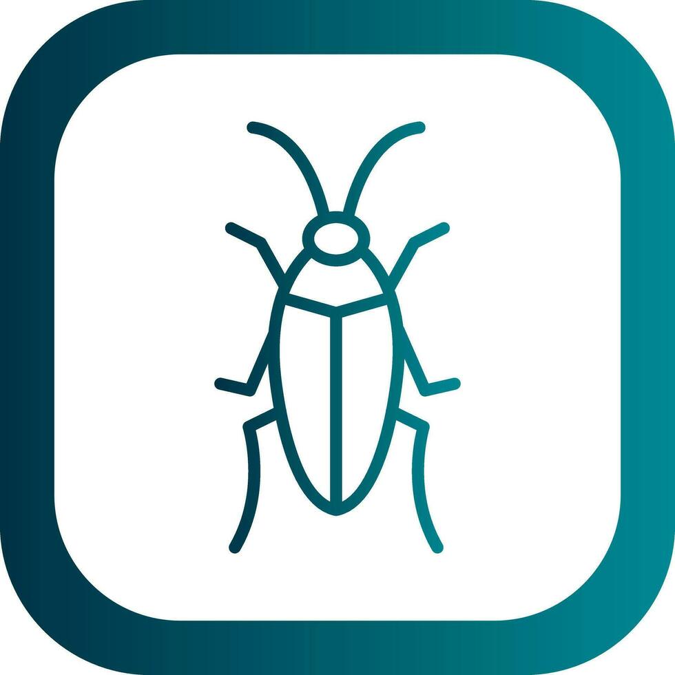 Cockroach Vector Icon Design