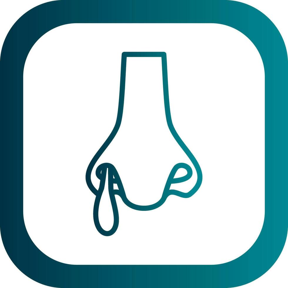 Runny nose Vector Icon Design