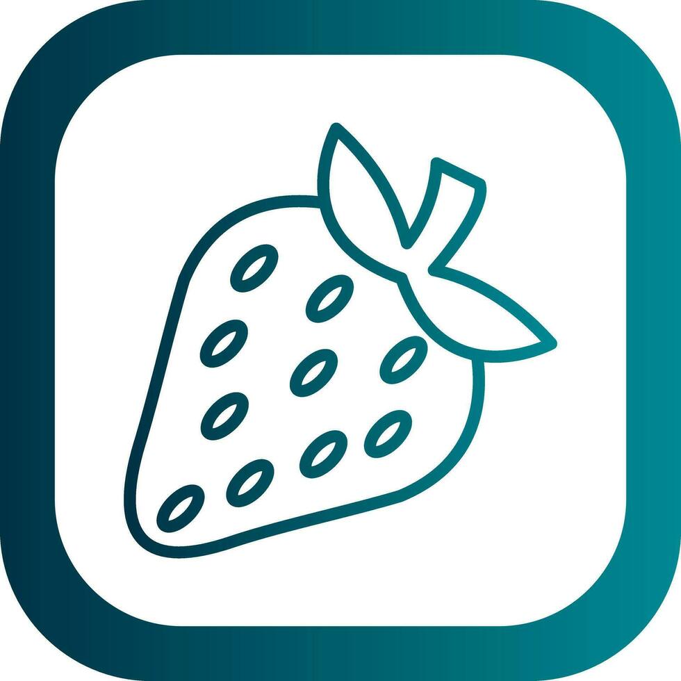 Strawberry Vector Icon Design