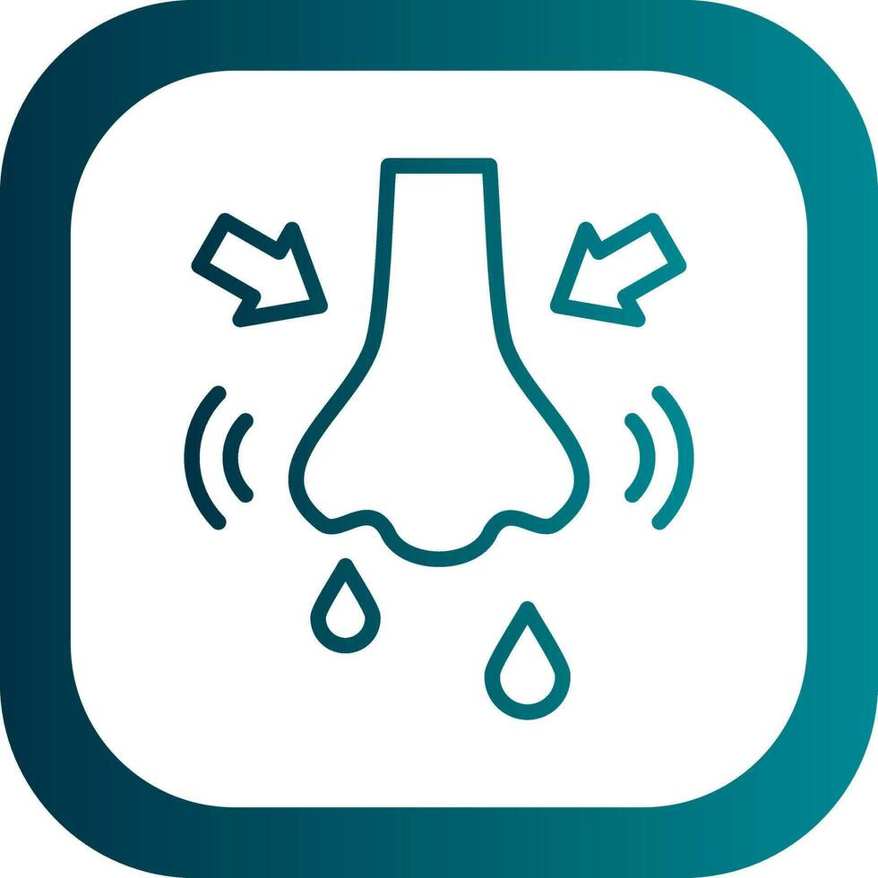 Rhinitis Vector Icon Design