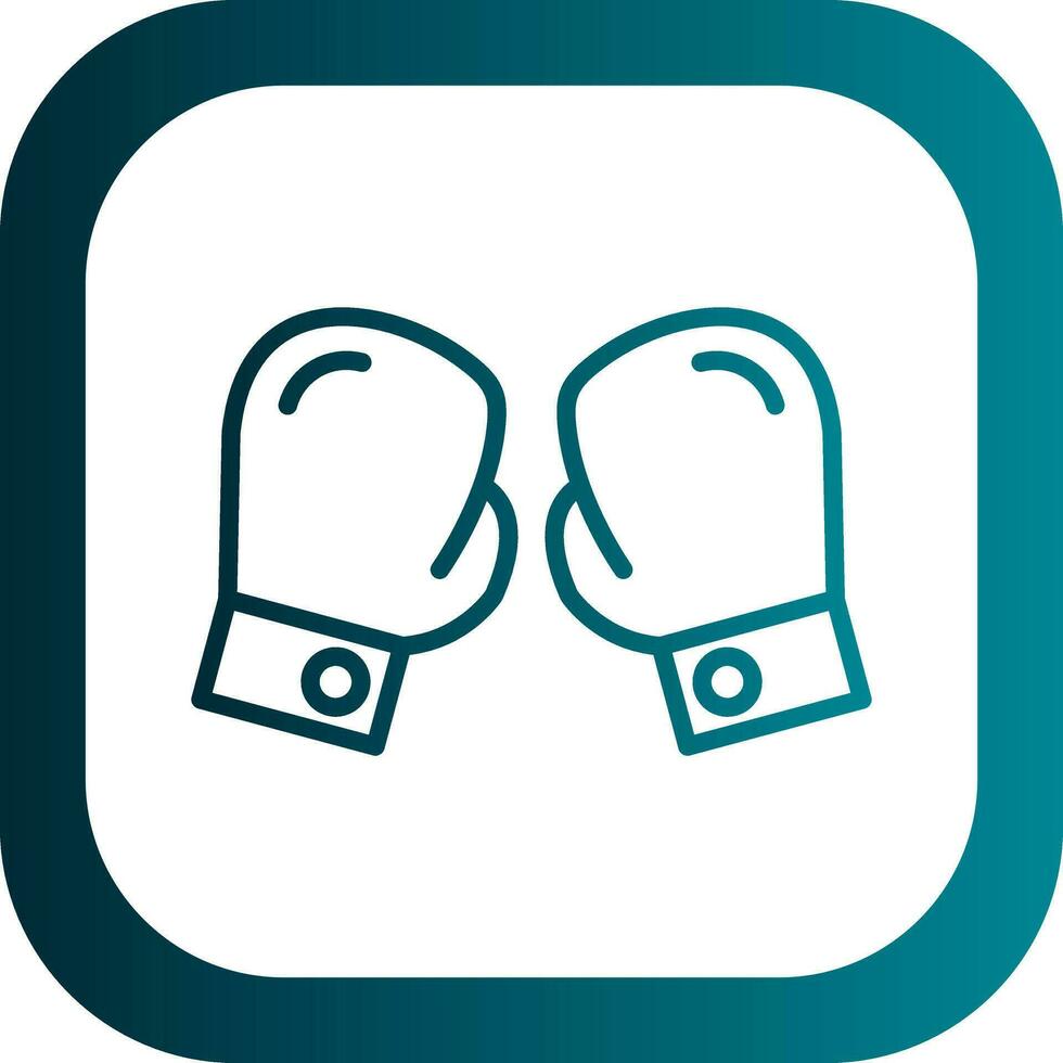 Boxing gloves Vector Icon Design
