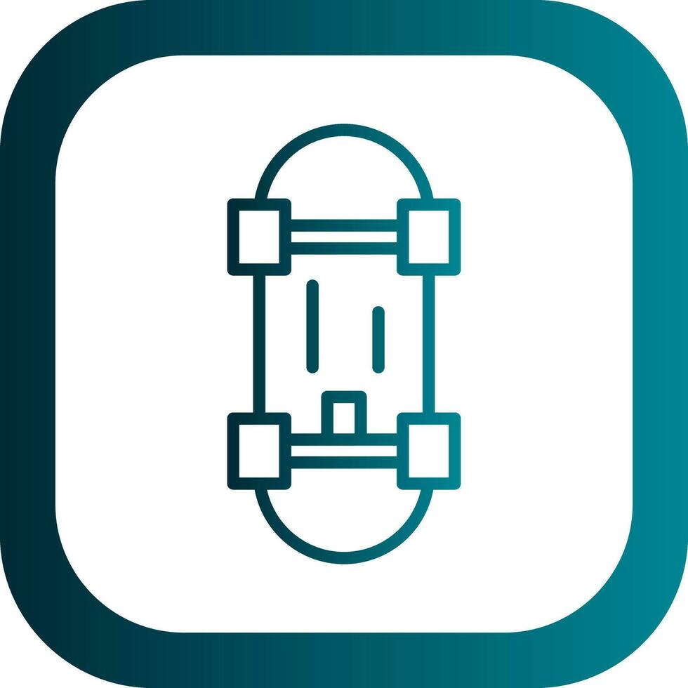 Skateboard Vector Icon Design