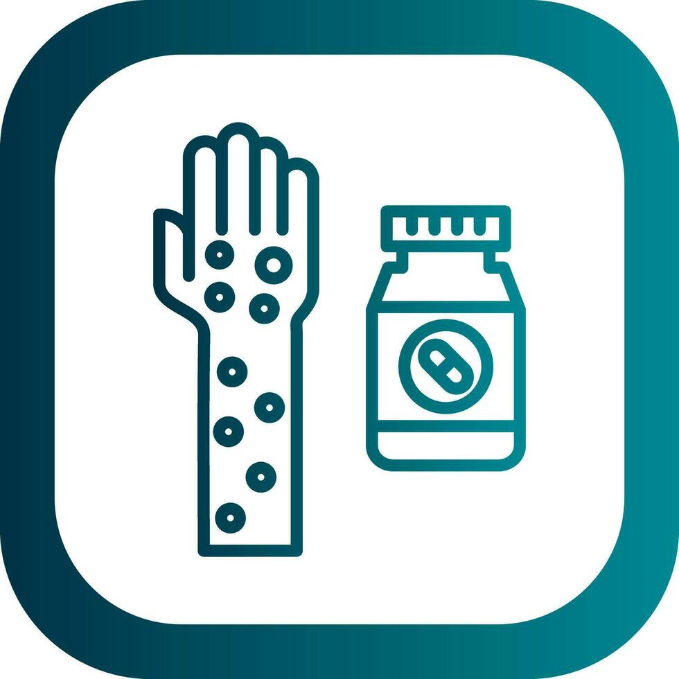 Drug allergy Vector Icon Design