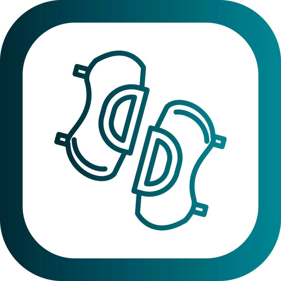 Knee pads Vector Icon Design