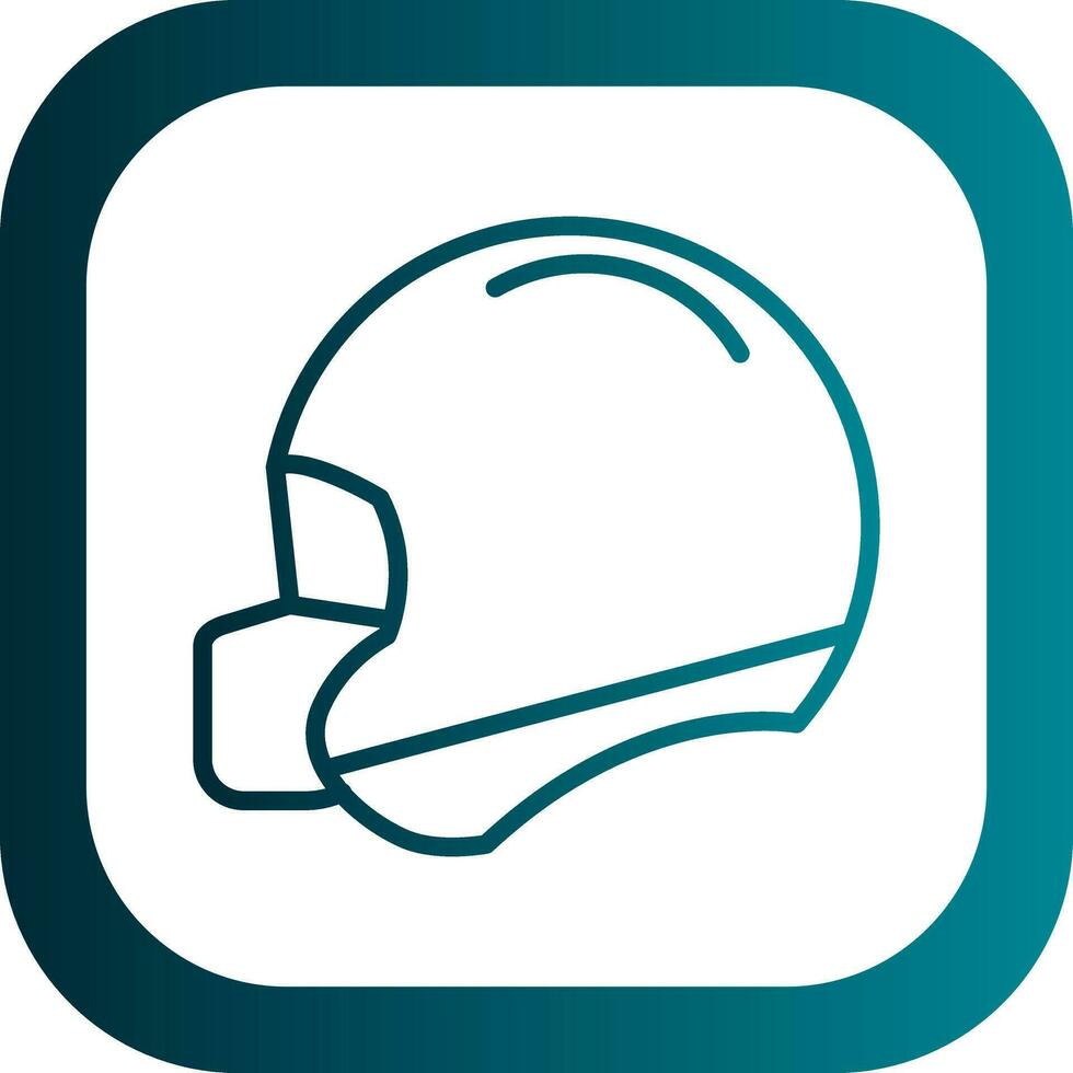 Football helmet Vector Icon Design