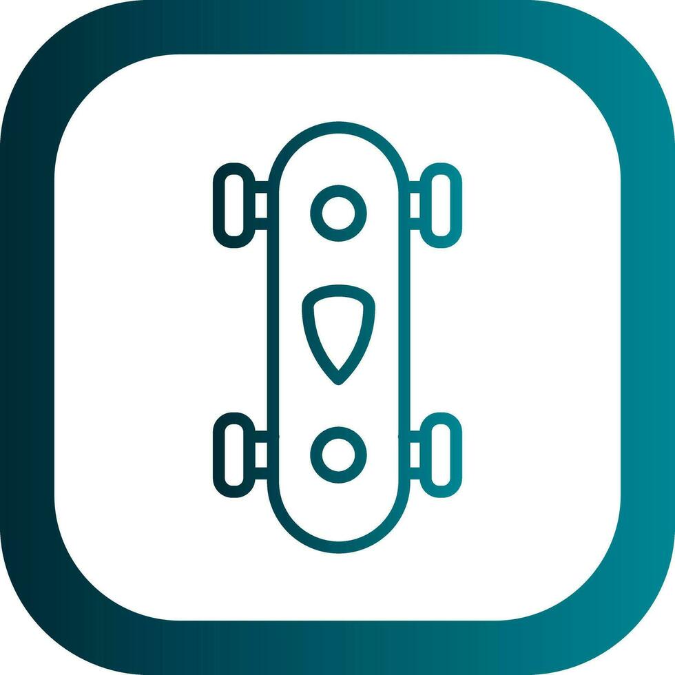 Longboard Vector Icon Design