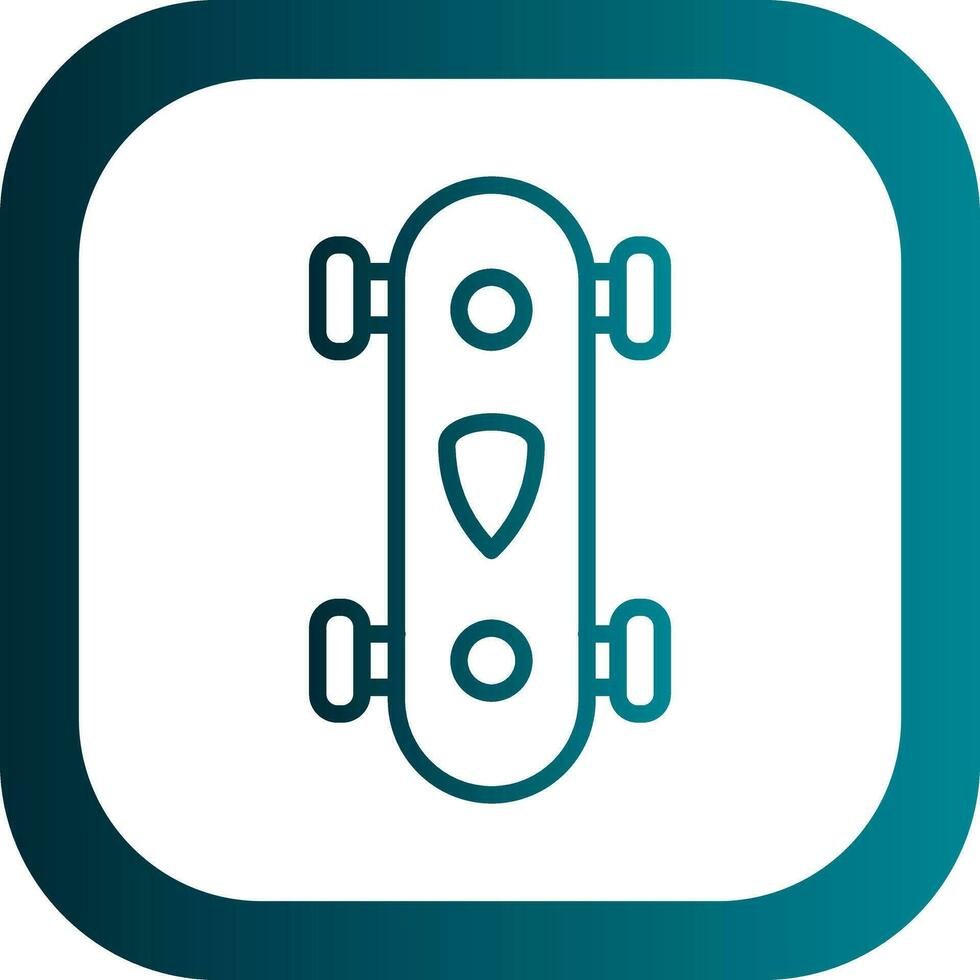 Longboard Vector Icon Design