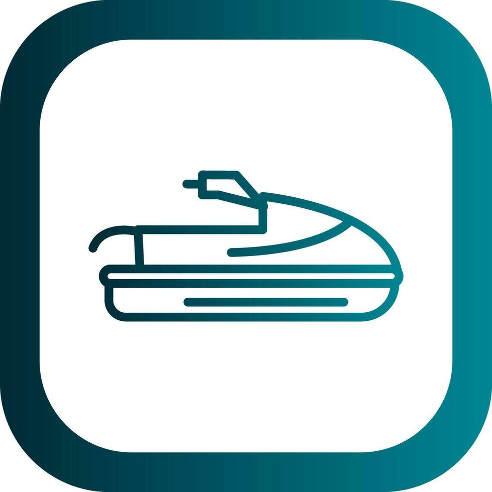 Jet ski Vector Icon Design