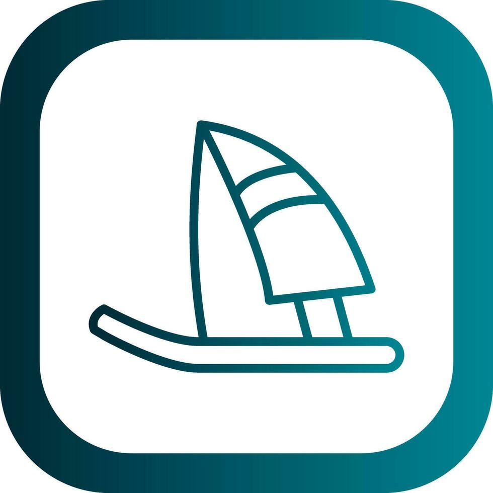 Windsurf Vector Icon Design