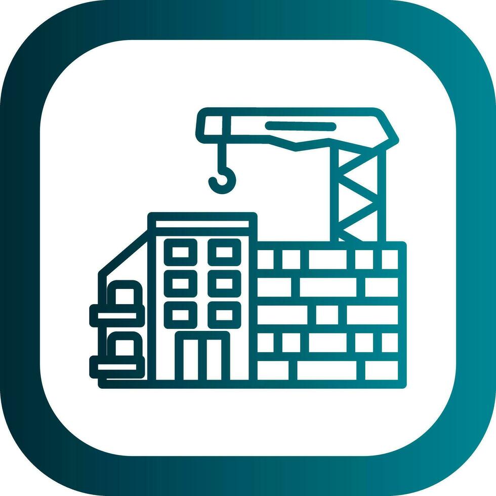 Construction site Vector Icon Design