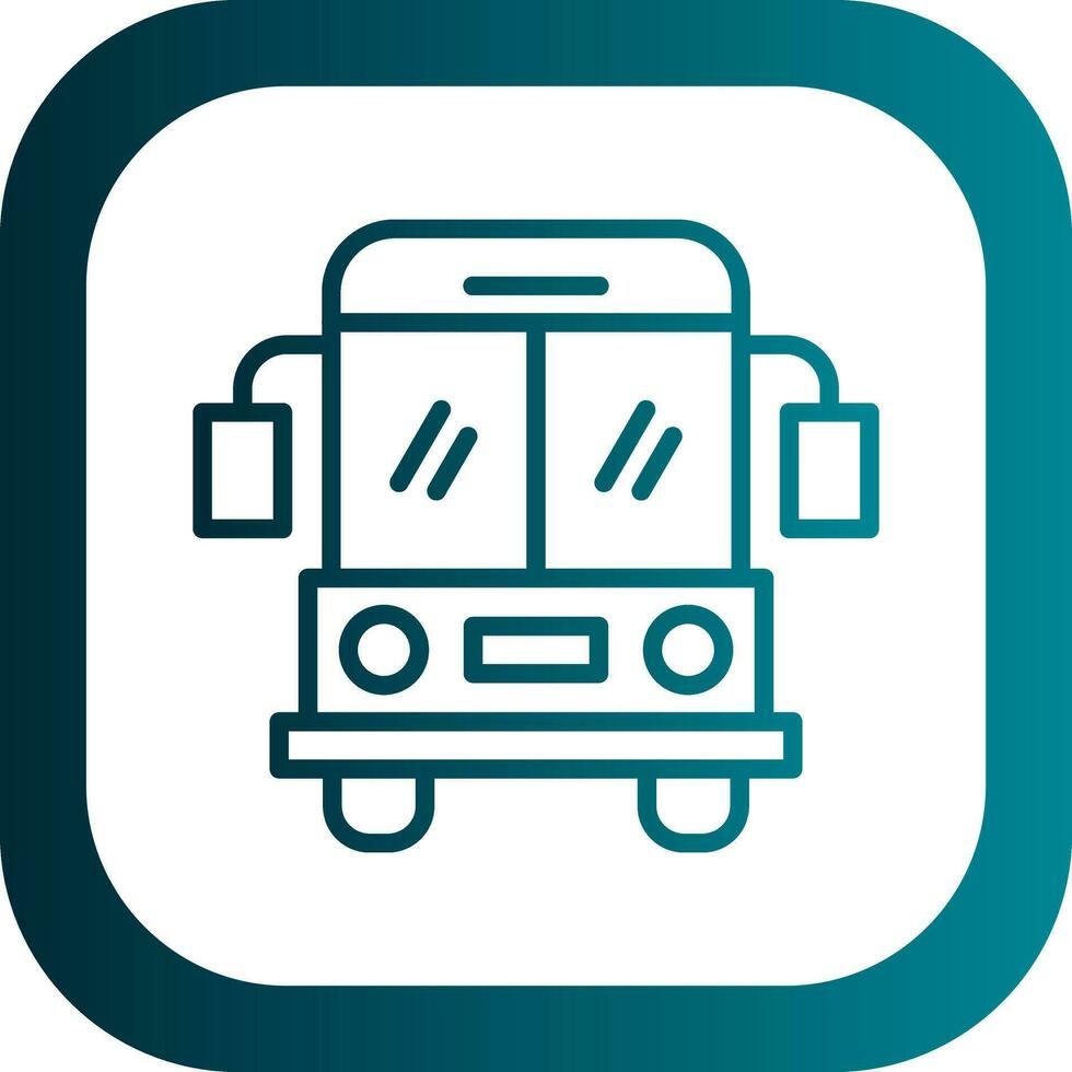 School bus Vector Icon Design