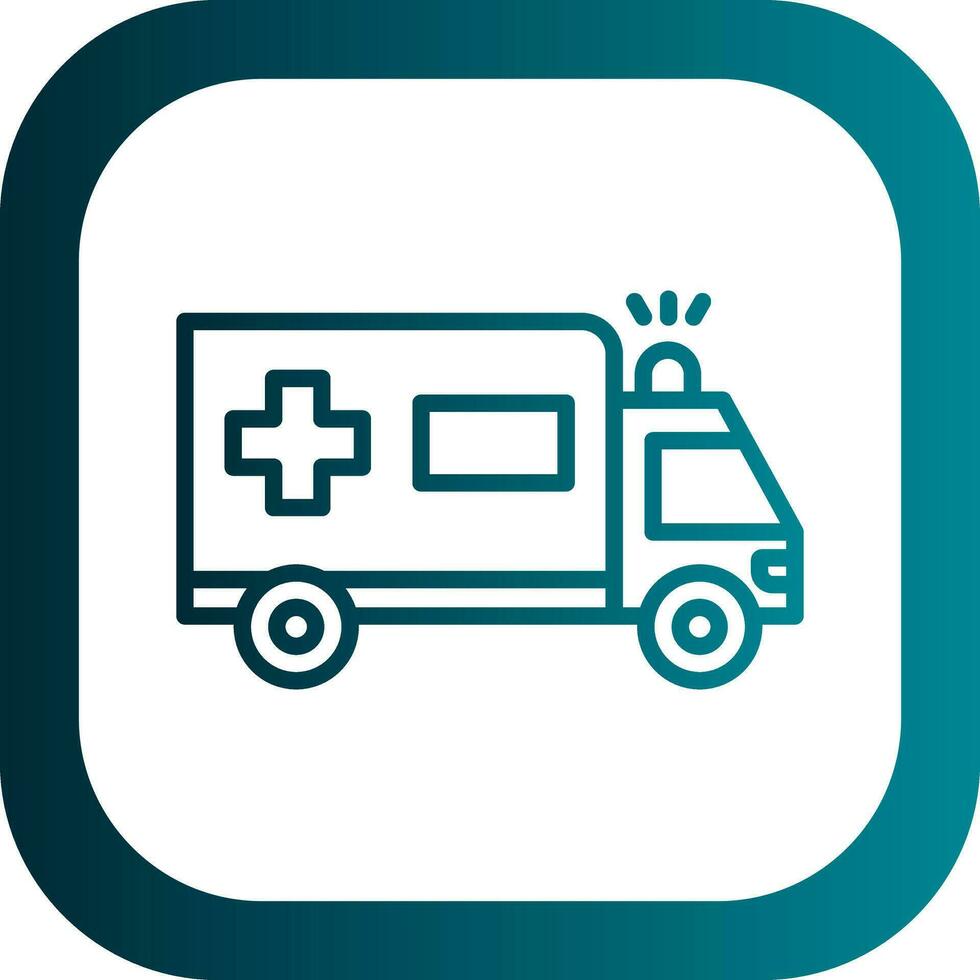 Ambulance Vector Icon Design