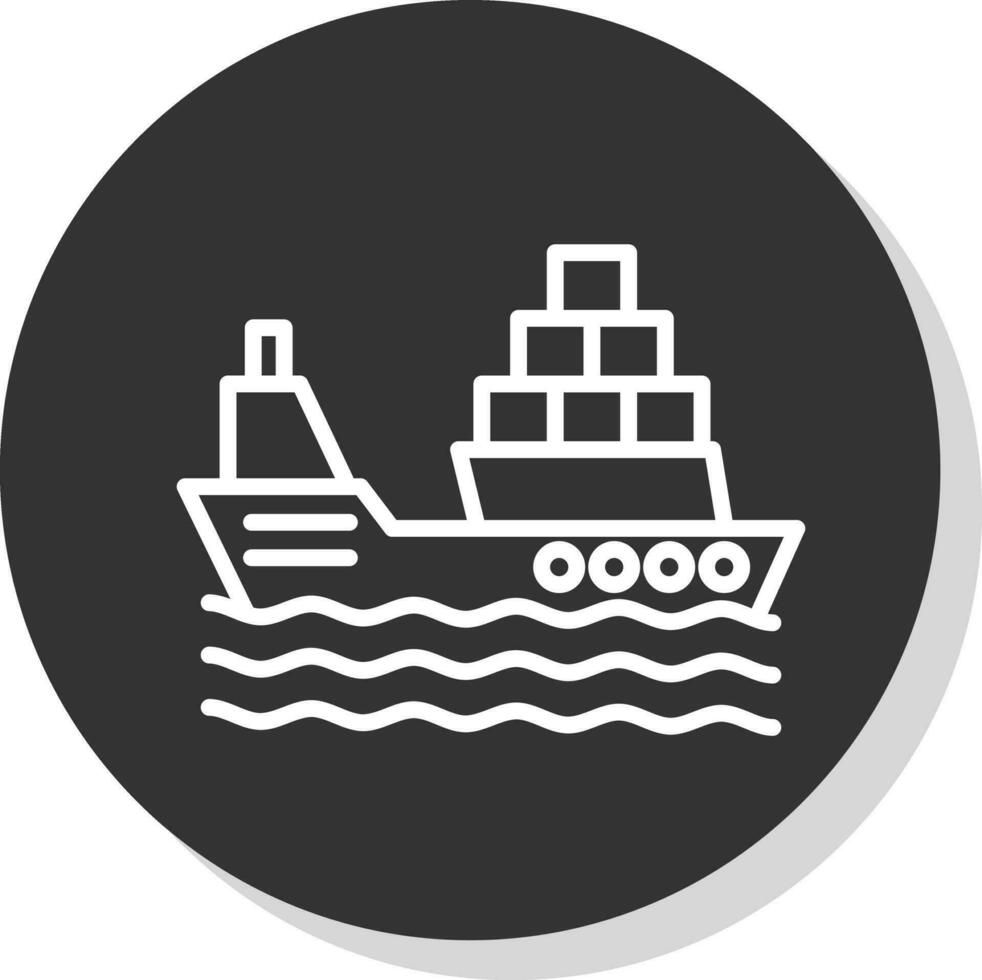 Ship Vector Icon Design