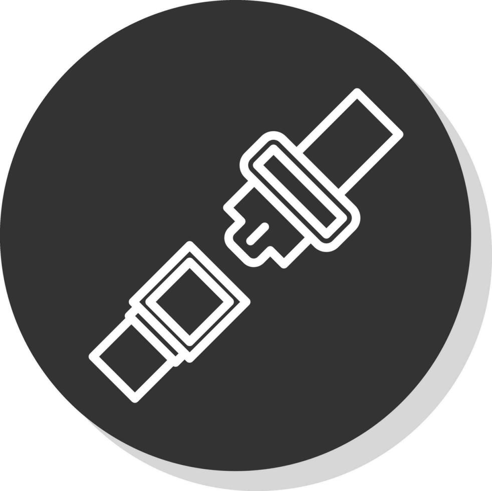 Seat belt Vector Icon Design