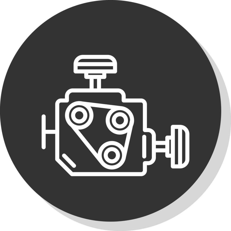 Car engine Vector Icon Design