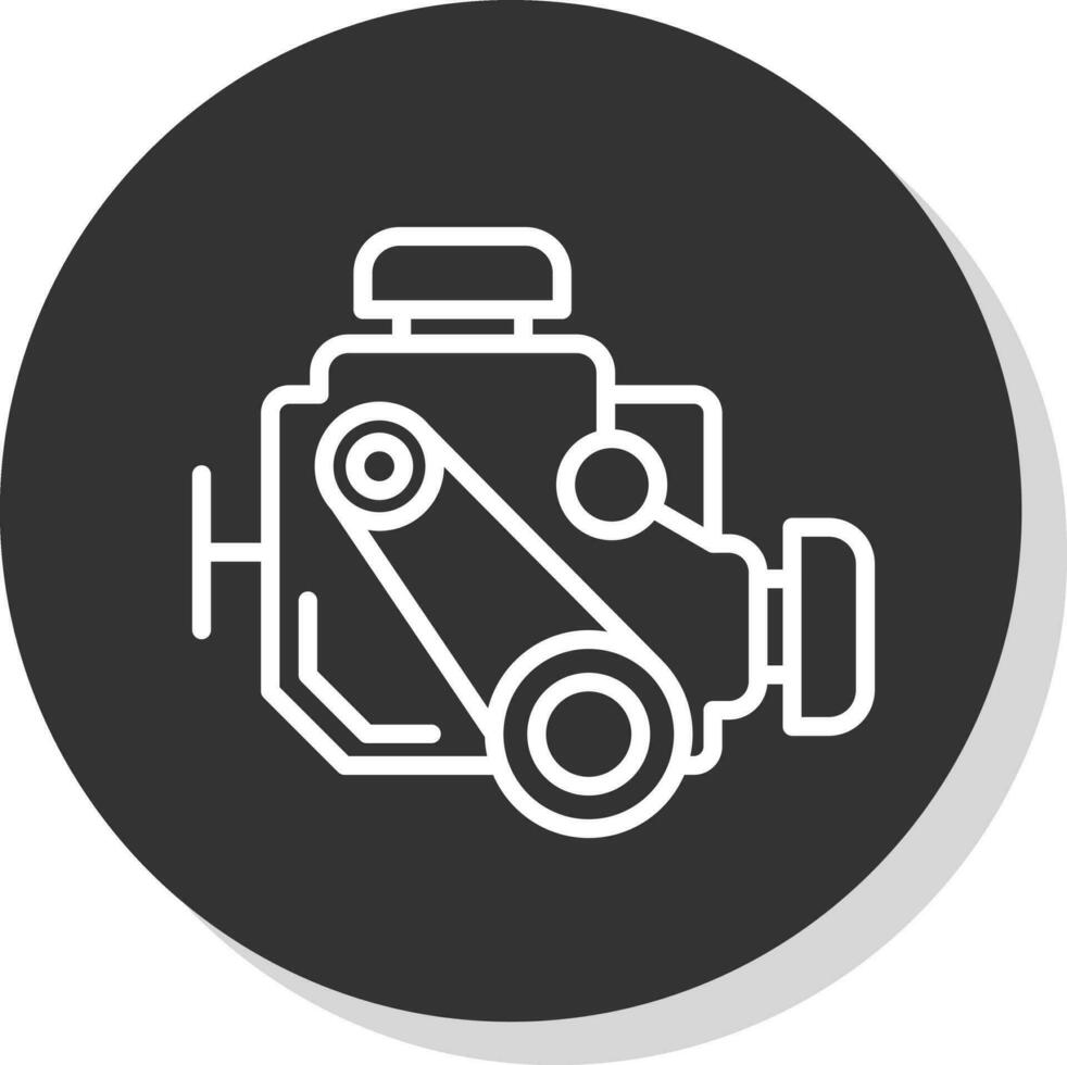 Car engine Vector Icon Design