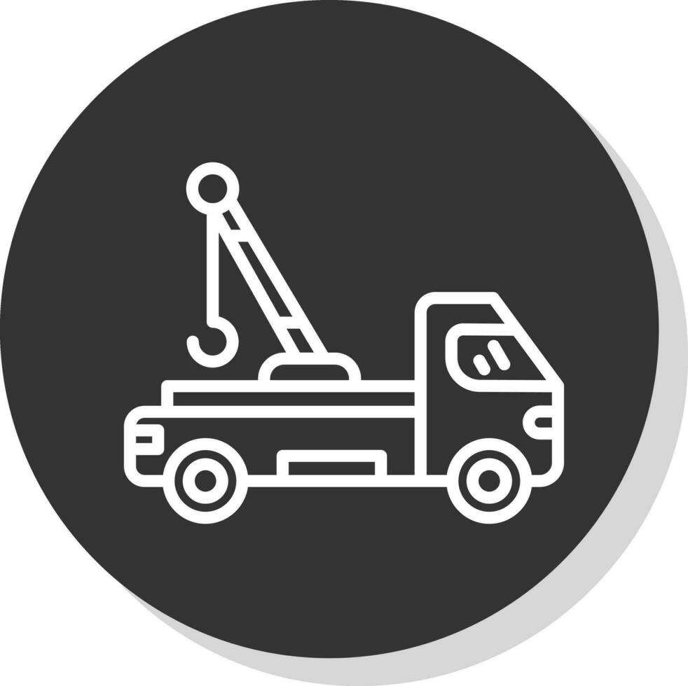 Tow truck Vector Icon Design